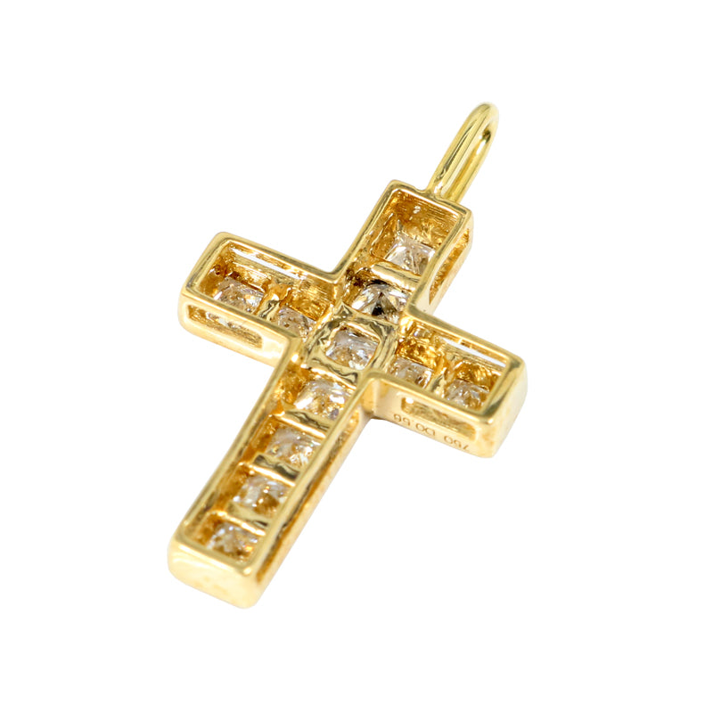 K18YG D0.56ct クロス ダイヤモンドトップ【新品】
