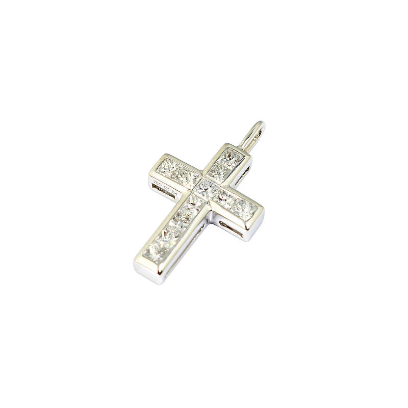 K18WG D0.54ct クロス ダイヤモンドトップ【新品】