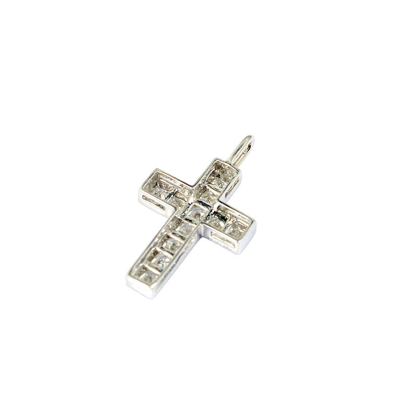 K18WG D0.54ct クロス ダイヤモンドトップ【新品】
