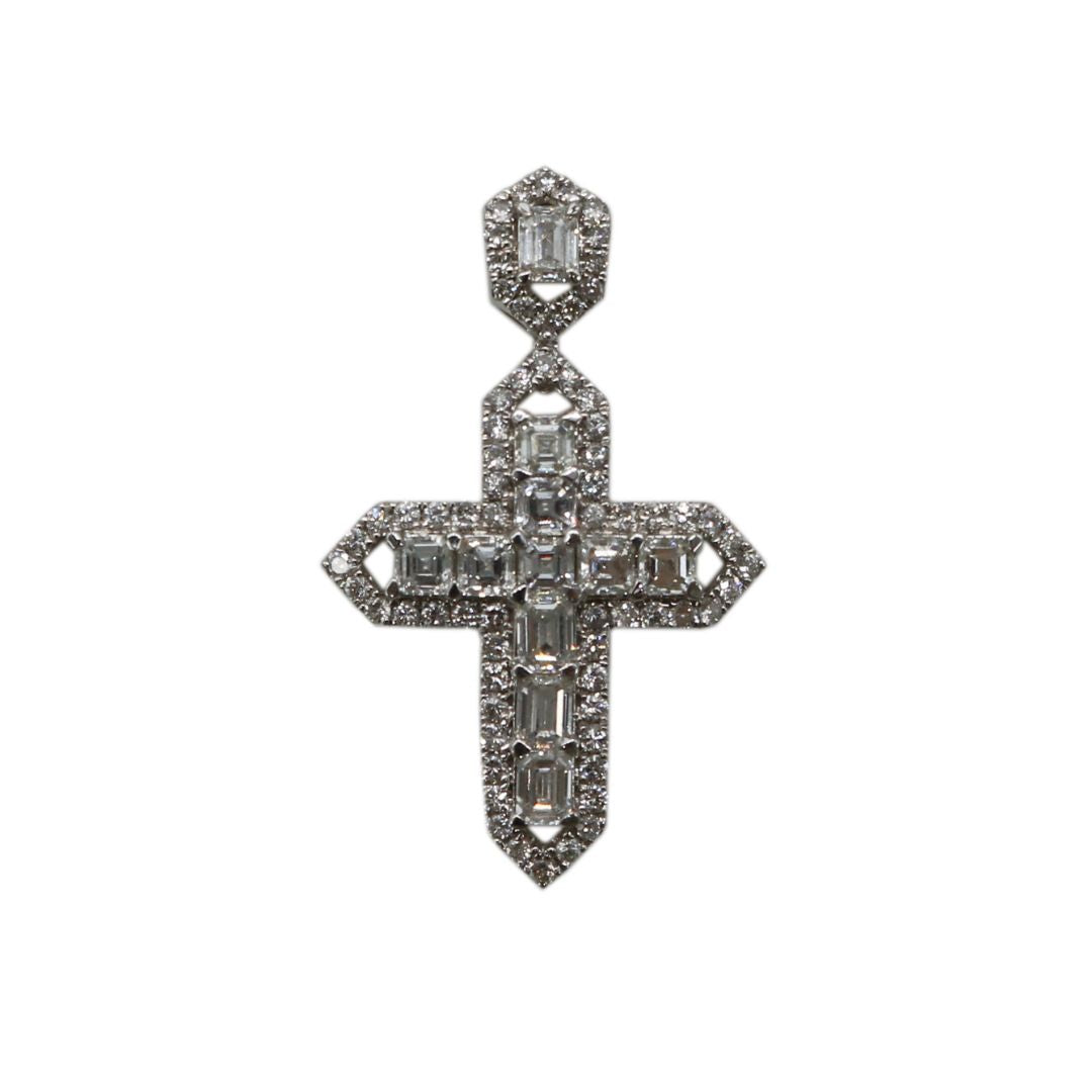 ORIGINAL JEWELRY<br>【オリジナルジュエリー】<br>K18WG D1.50ct<br>クロスバケット<br>ダイヤモンドトップ<br>【NEW】