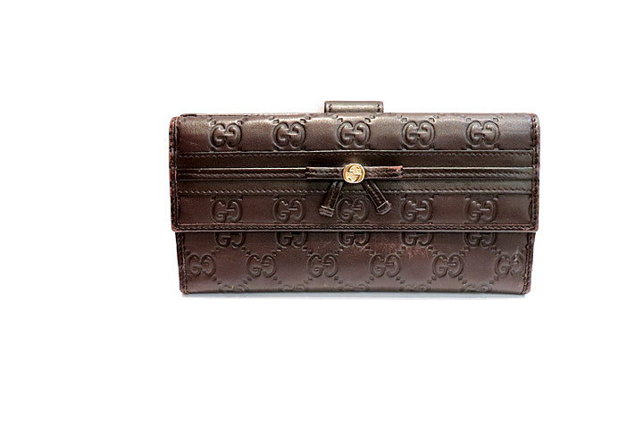 シマライン<BR>長財布<BR>256933<BR>【USED】