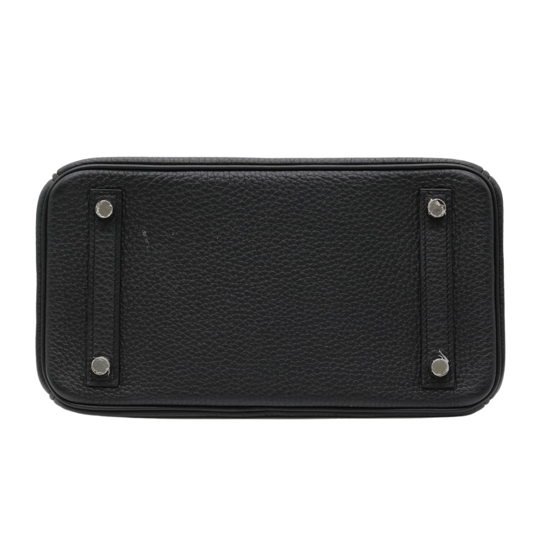 バーキン 25 <br>トゴ<br>ブラック/シルバー金具<br>【USED】