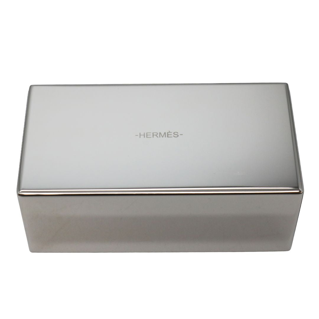 HERMES エルメス インクカードリッジケース レザー ゴールド/シルバー HERMES【エルメス】インクカードリッジケース レザー ゴールド