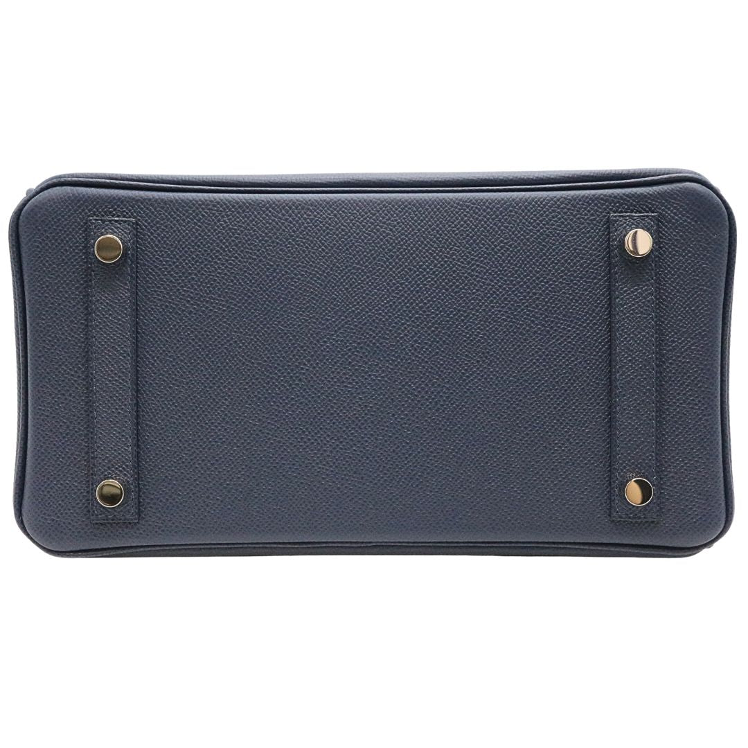 バーキン25 トリコロール<br>ヴォーエプソン<br>ブルーアビス/ブルータイ/<br>グリパンタン/シルバー金具<br>【NEW】