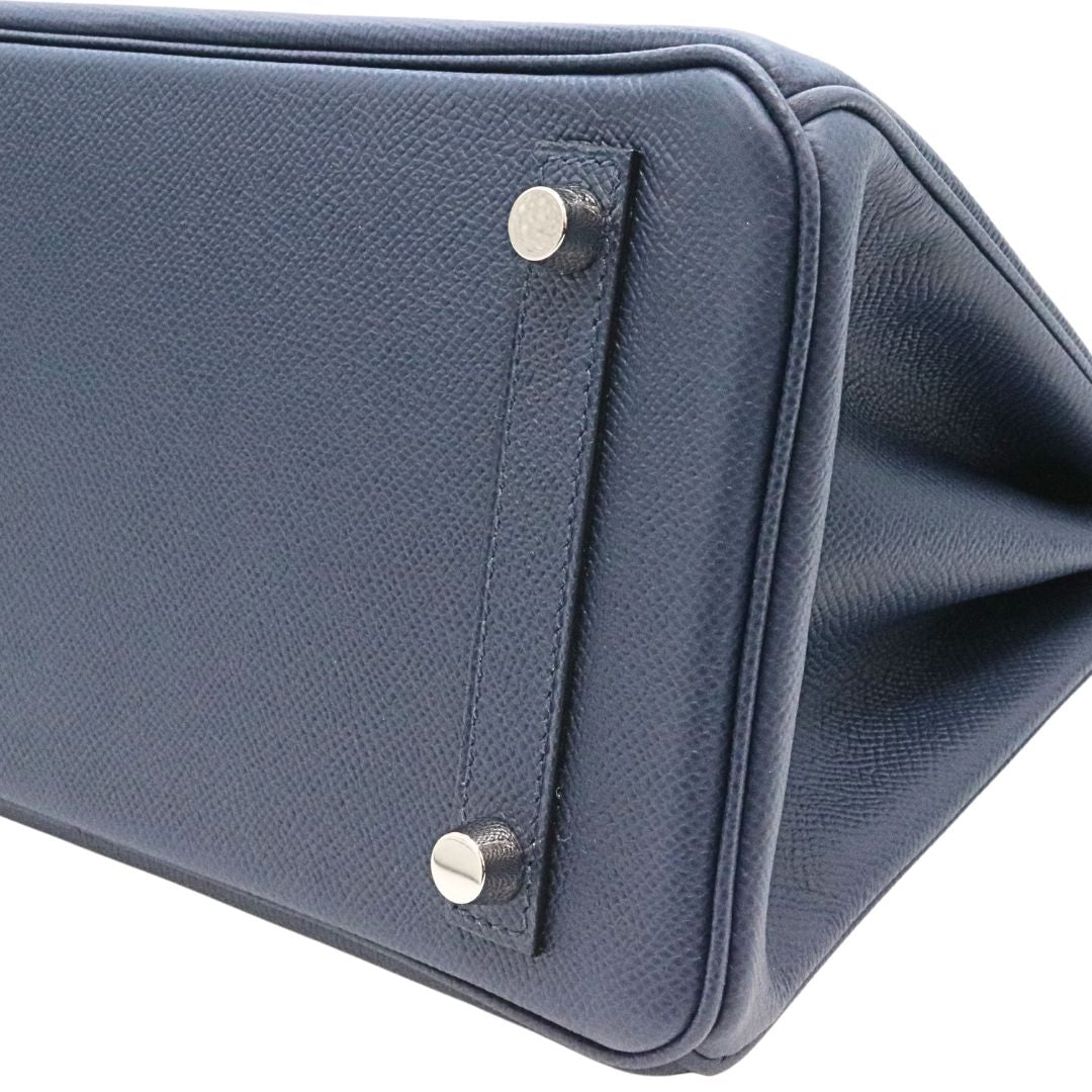 バーキン25 トリコロール<br>ヴォーエプソン<br>ブルーアビス/ブルータイ/<br>グリパンタン/シルバー金具<br>【NEW】