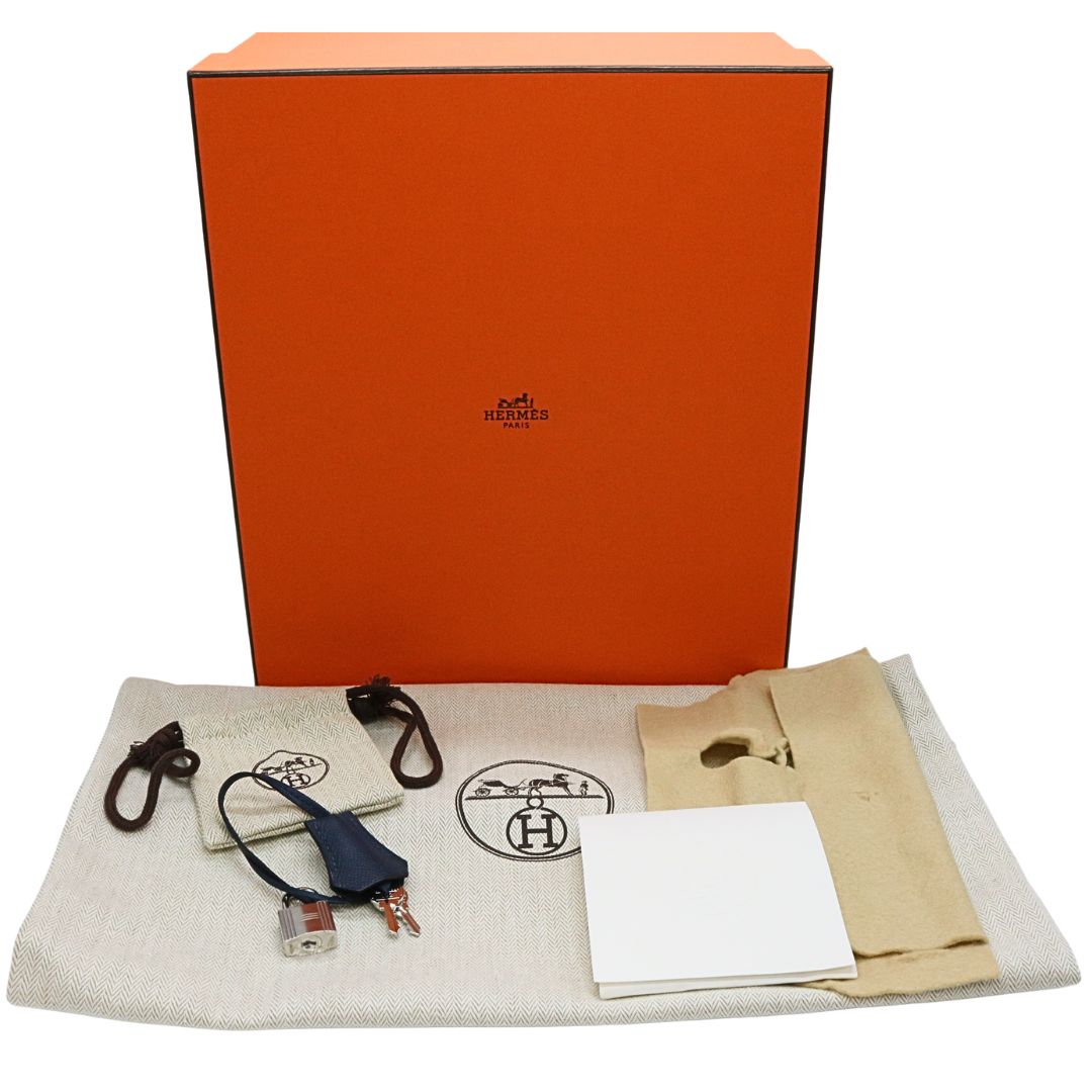 バーキン25 トリコロール<br>ヴォーエプソン<br>ブルーアビス/ブルータイ/<br>グリパンタン/シルバー金具<br>【NEW】