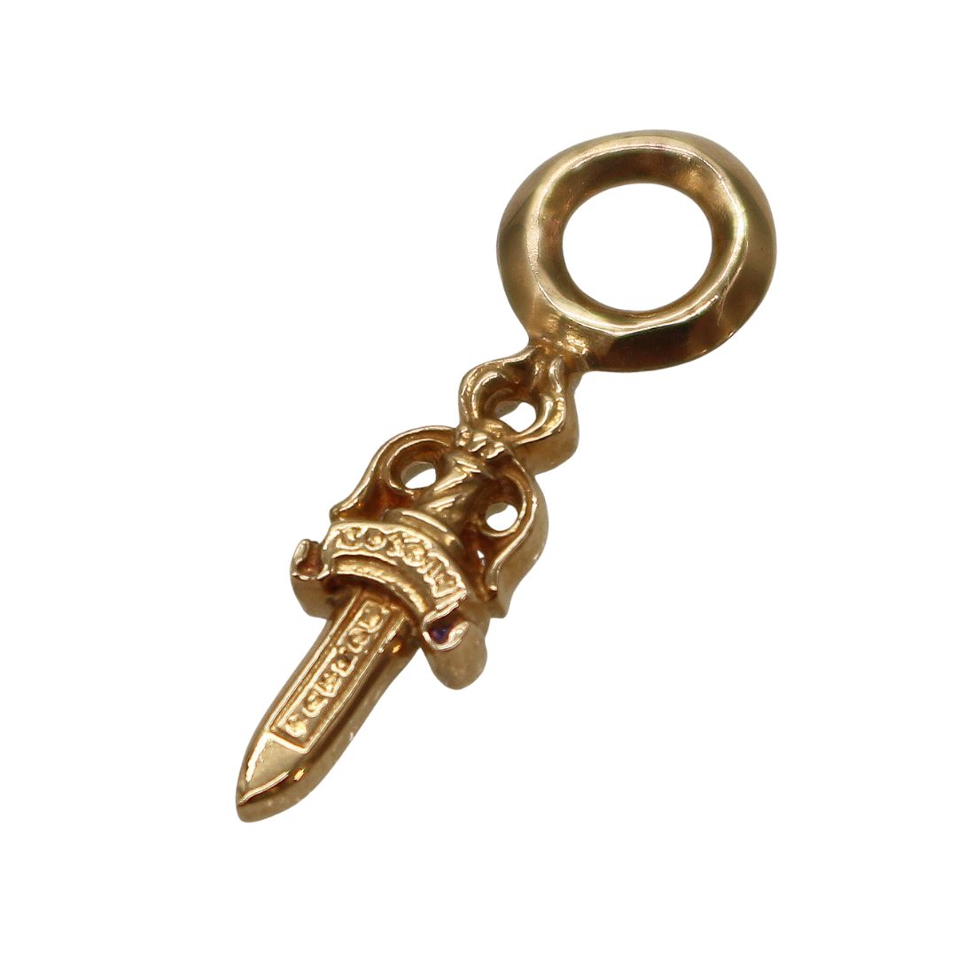 スタック ダガーチャーム<br>22K PG<br>【未使用品】