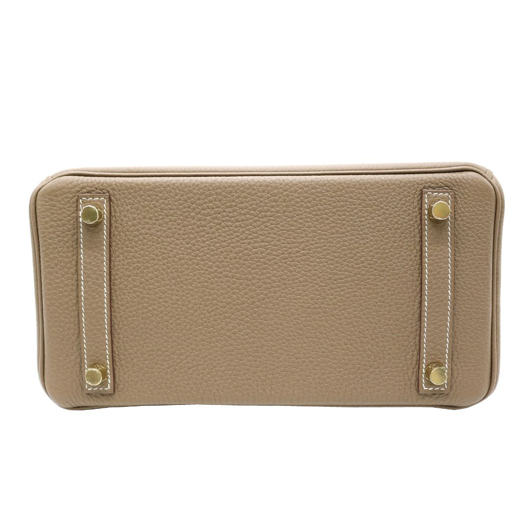 HERMES【エルメス】<br>バーキン25<br>トゴ<br>エトゥープ/ゴールド金具【NEW】