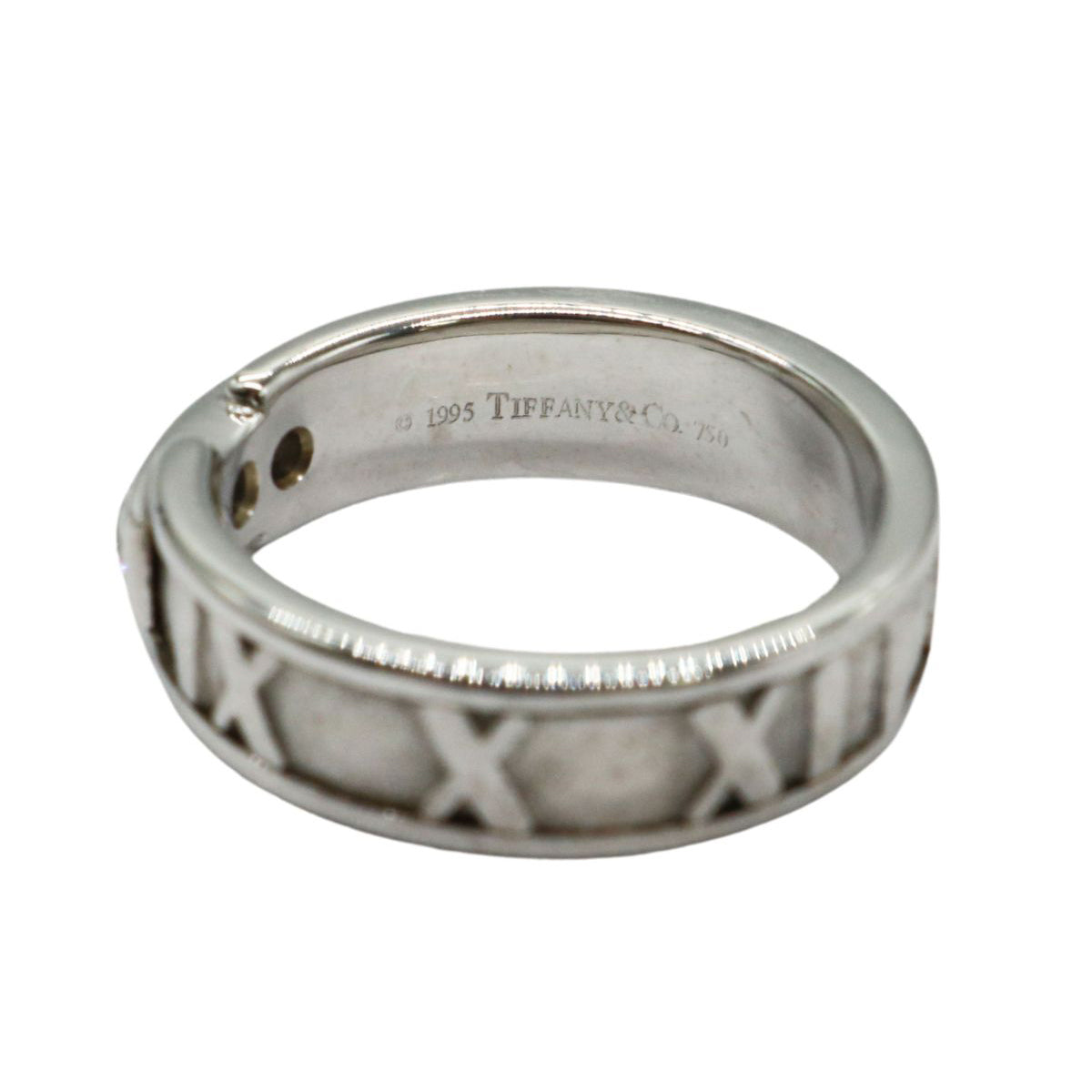 新品同様 ティファニー 研磨済み アトラス 3Pダイヤ リング K18WG Tiffany＆Co【ティファニー】アトラス 3Pダイヤリング K18WG【USED】