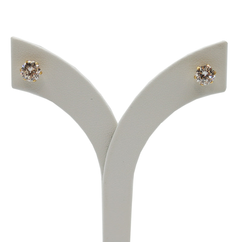ORIGINAL JEWELRY<br>【オリジナルジュエリー】<br>K18YG/D1.22ct<BR>イエローゴールド<br>一粒ダイヤモンドピアス<BR>【NEW】