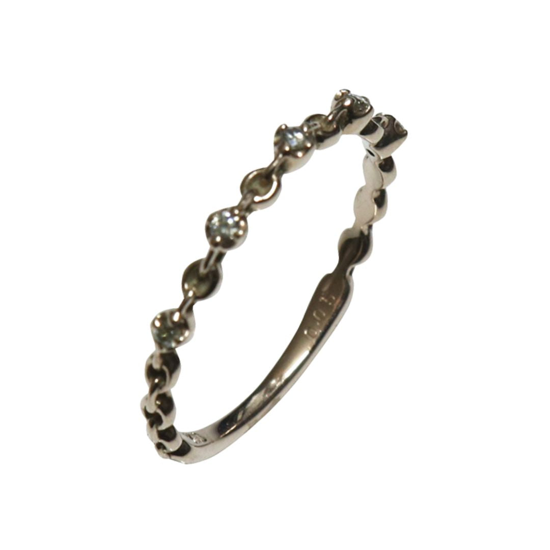 ORIGINAL JEWELRY<br>【オリジナルジュエリー】<br>K10PG/D0.05ct<BR>ダイヤモンド<BR>リング<BR>【未使用品】