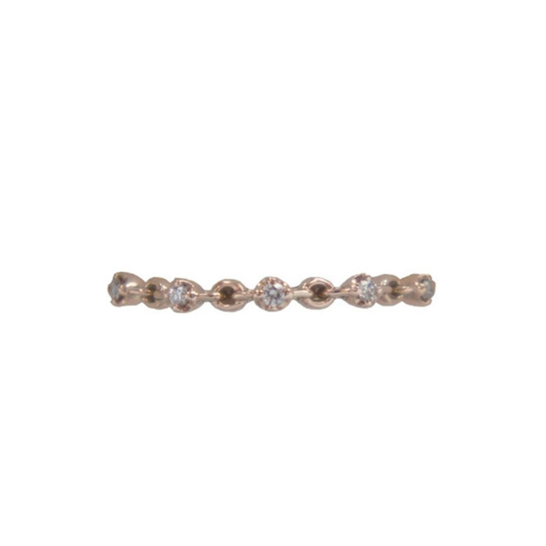 ORIGINAL JEWELRY<br>【オリジナルジュエリー】<br>K10PG/D0.05ct<BR>ダイヤモンド<BR>リング<BR>【未使用品】