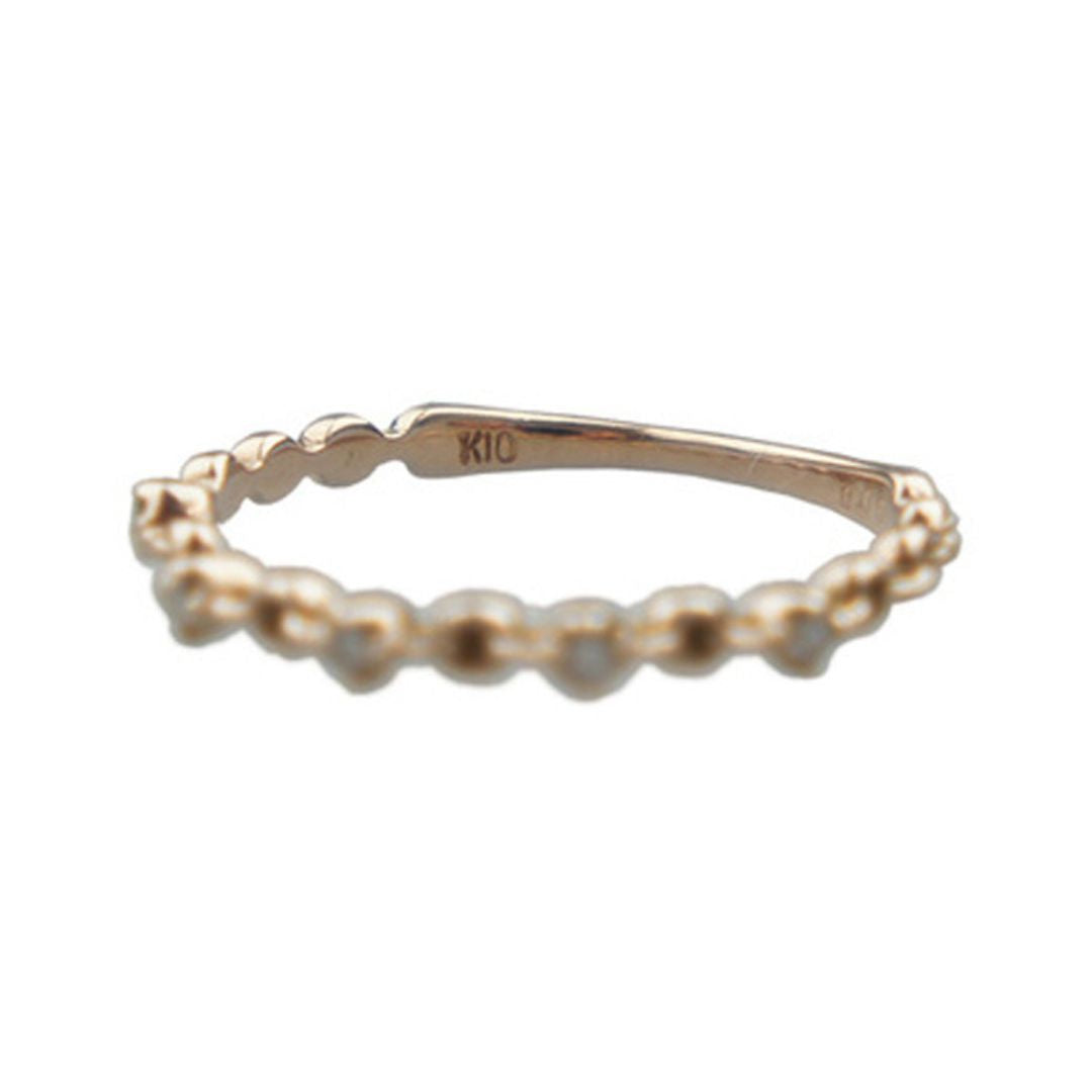 ORIGINAL JEWELRY<br>【オリジナルジュエリー】<br>K10PG/D0.05ct<BR>ダイヤモンド<BR>リング<BR>【未使用品】