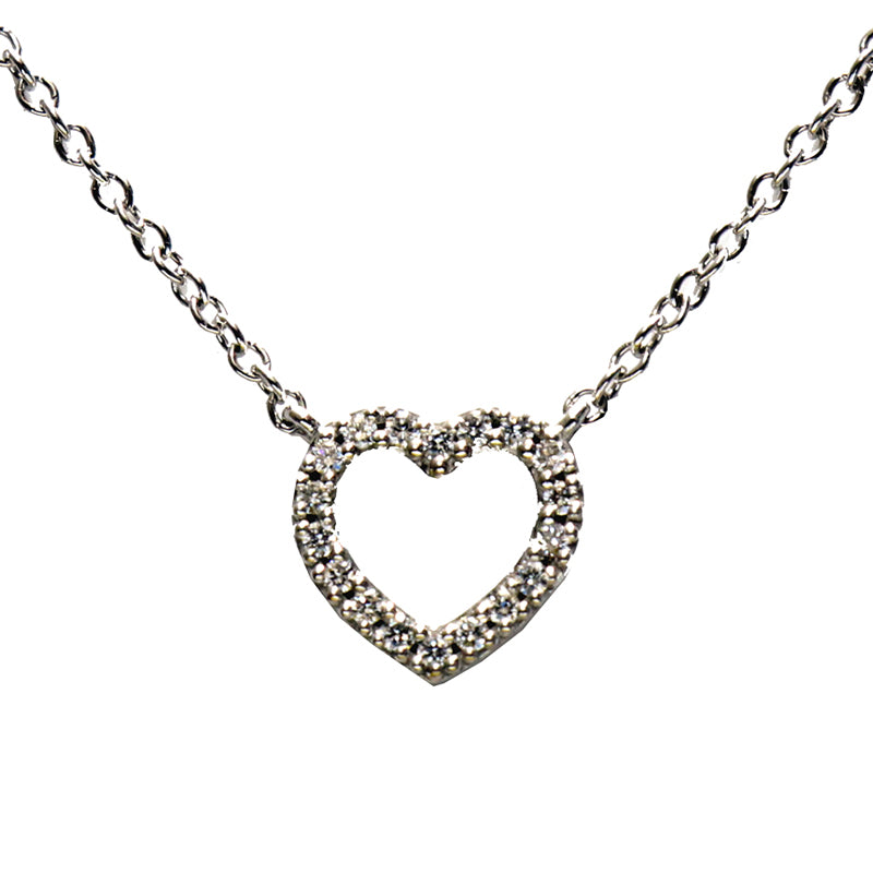 TIFFANY&CO ティファニー<BR>K18WG<BR>メトロハート<BR>ペンダント<BR>【未使用品】