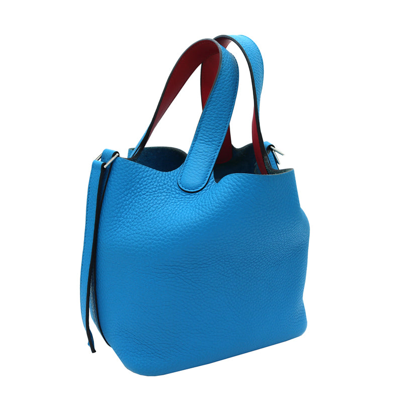 HERMES　エルメス　トリヨンクレマンス×スイフト　ピコタンロックエクラPM　ブルーフリーダ×ローズメキシコ【中古】
