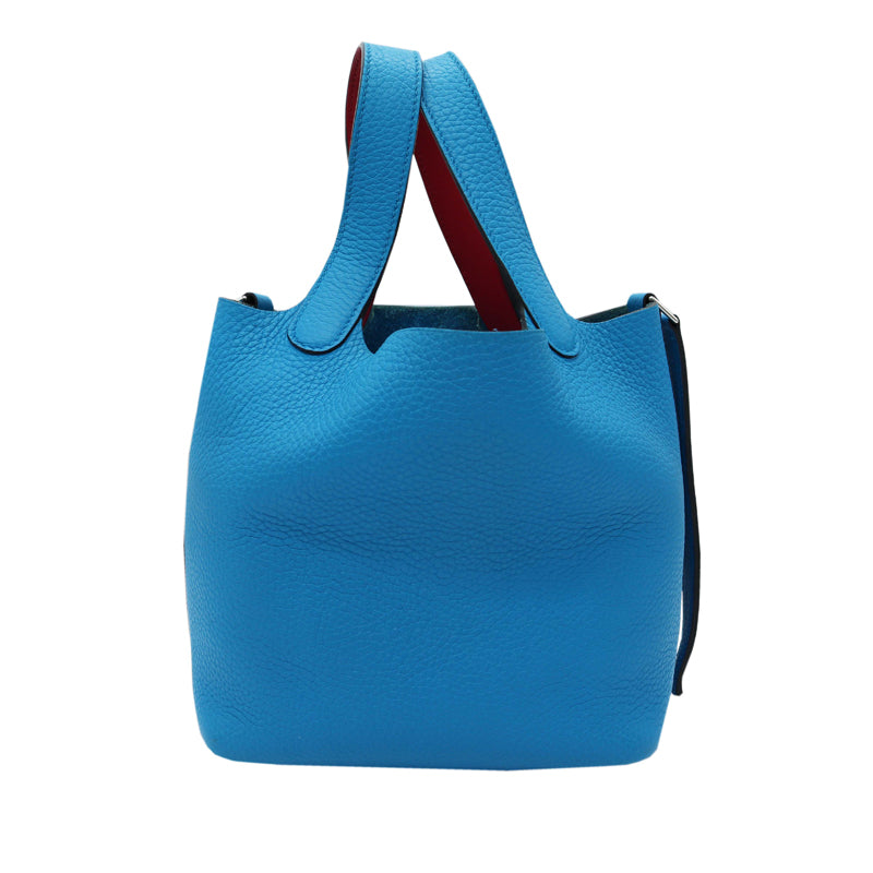 HERMES　エルメス　トリヨンクレマンス×スイフト　ピコタンロックエクラPM　ブルーフリーダ×ローズメキシコ【中古】