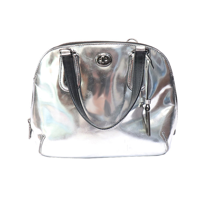 エナメル<BR>2WAY ショルダーバッグ<BR>【USED】