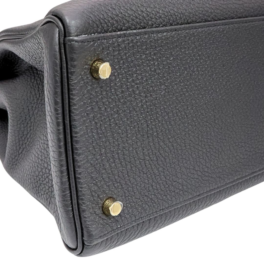 ケリー 40<br>トゴ<br>ブラック/ゴールド金具<br>【USED】