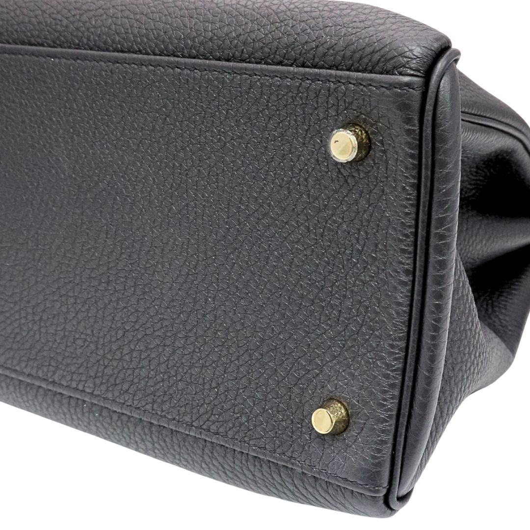 ケリー 40<br>トゴ<br>ブラック/ゴールド金具<br>【USED】