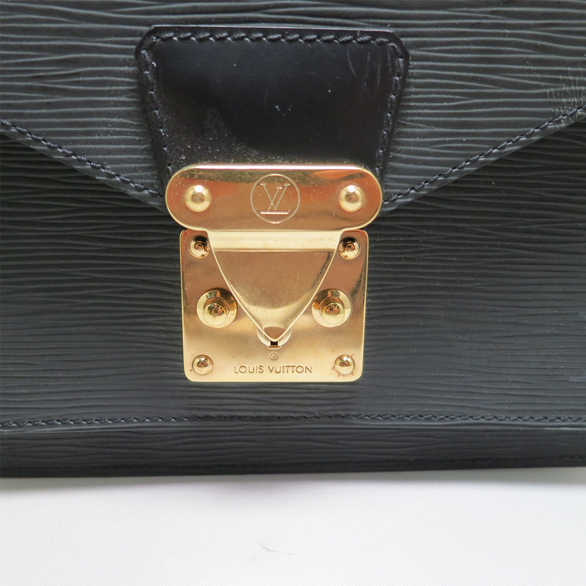 モンソー<br>エピレザー/ノワール<br>ゴールド金具<br>【USED】