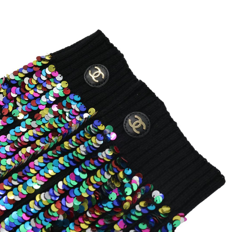 CHANEL シャネル ゲートルココマーク レッグウォーマー スパンコール CHANEL シャネル ゲートルココマーク レッグウォーマー スパンコール
