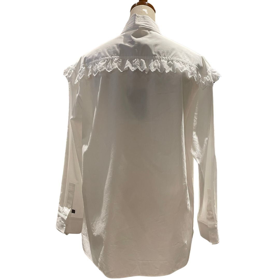 ホワイトラッフル<br>デティールブラウス<br>ホワイト<br>CA36929<br>【未使用品】