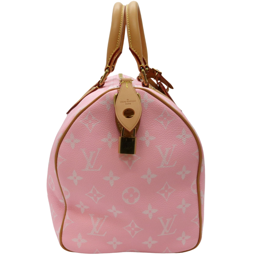 スピーディ P9<br>バンドリエール 30<br>カーフレザー/ラムレザー<br>キャンディピンク/ゴールド金具<br>【未使用品】