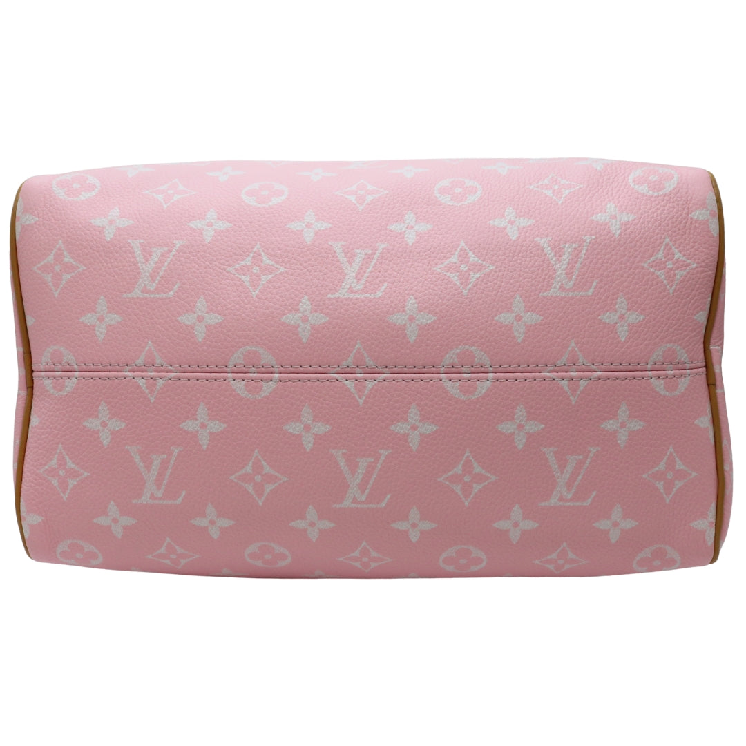 スピーディ P9<br>バンドリエール 30<br>カーフレザー/ラムレザー<br>キャンディピンク/ゴールド金具<br>【未使用品】