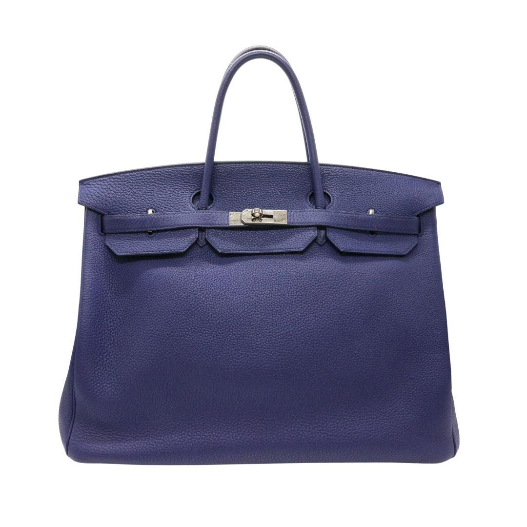 バーキン 40<br>トゴ<br>ブルーアンクル/シルバー金具<br>【USED】