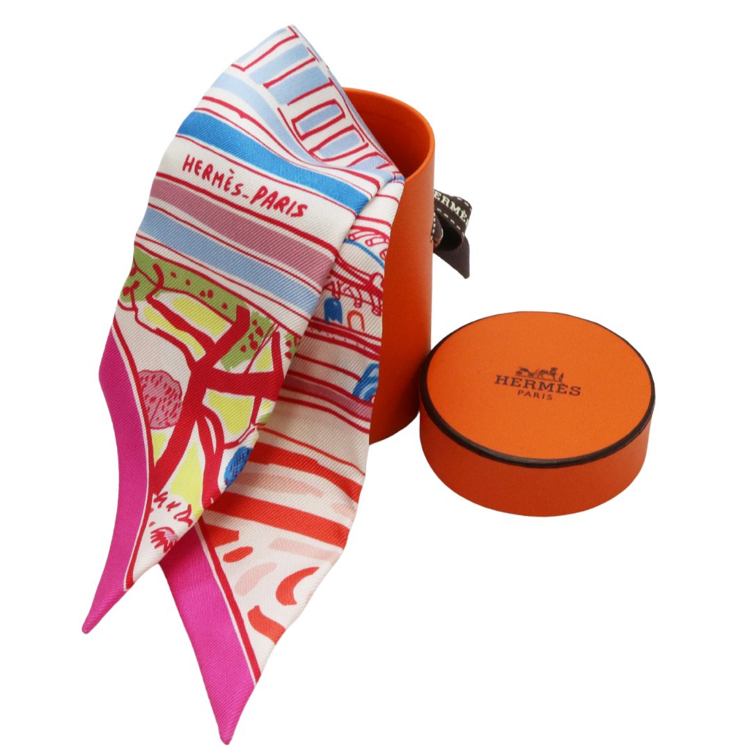 ツイリー レイユール・デテ<br>シルク100％<br>ローズ/ブルー/ヴェール<br>【未使用品】