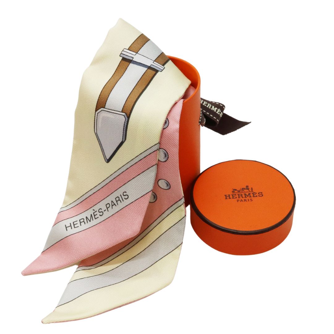 HERMES【エルメス】ツイリー グラン・トゥラララ シルク100％ ローズ
