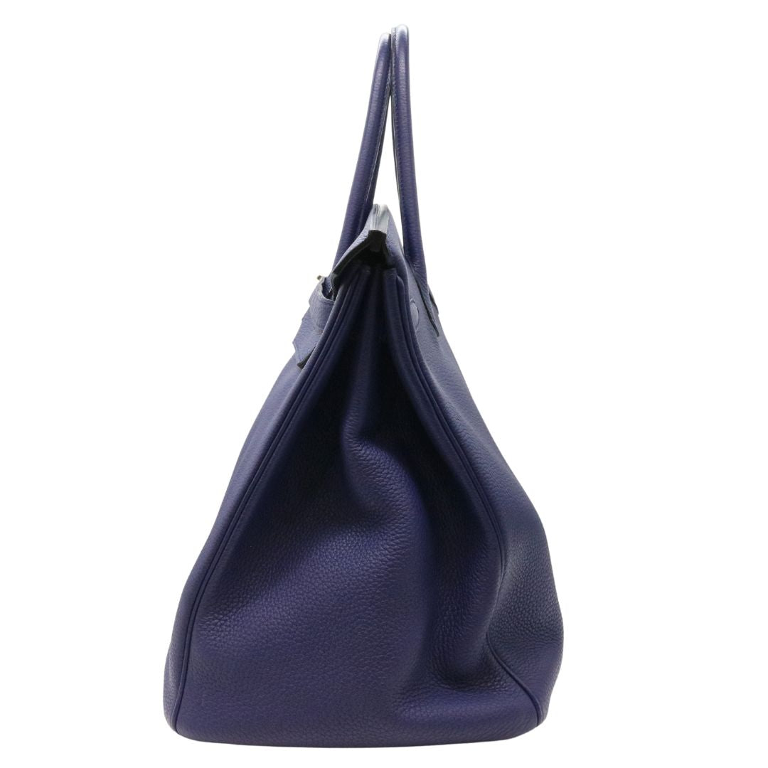 バーキン 40<br>トゴ<br>ブルーアンクル/シルバー金具<br>【USED】