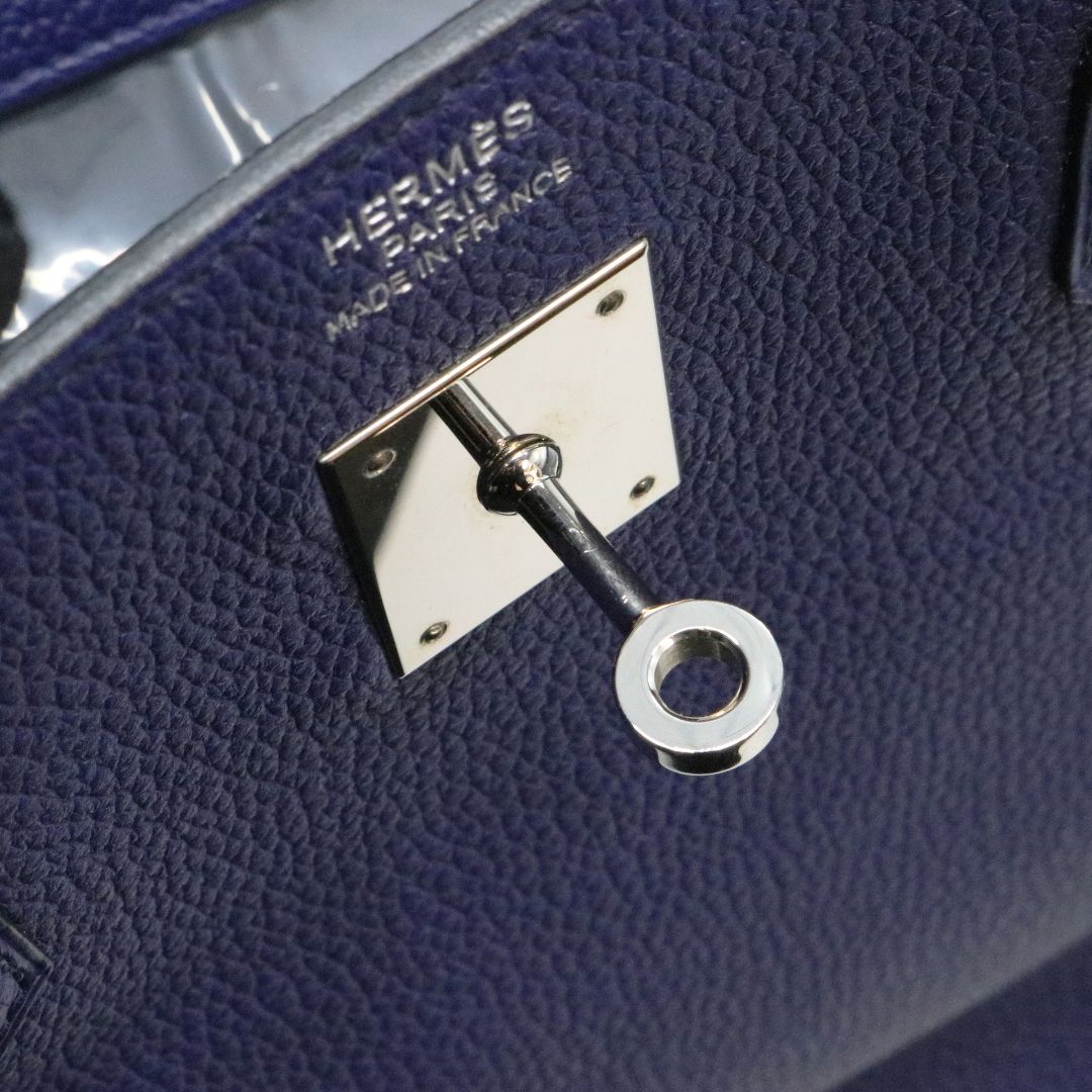 バーキン 40<br>トゴ<br>ブルーアンクル/シルバー金具<br>【USED】