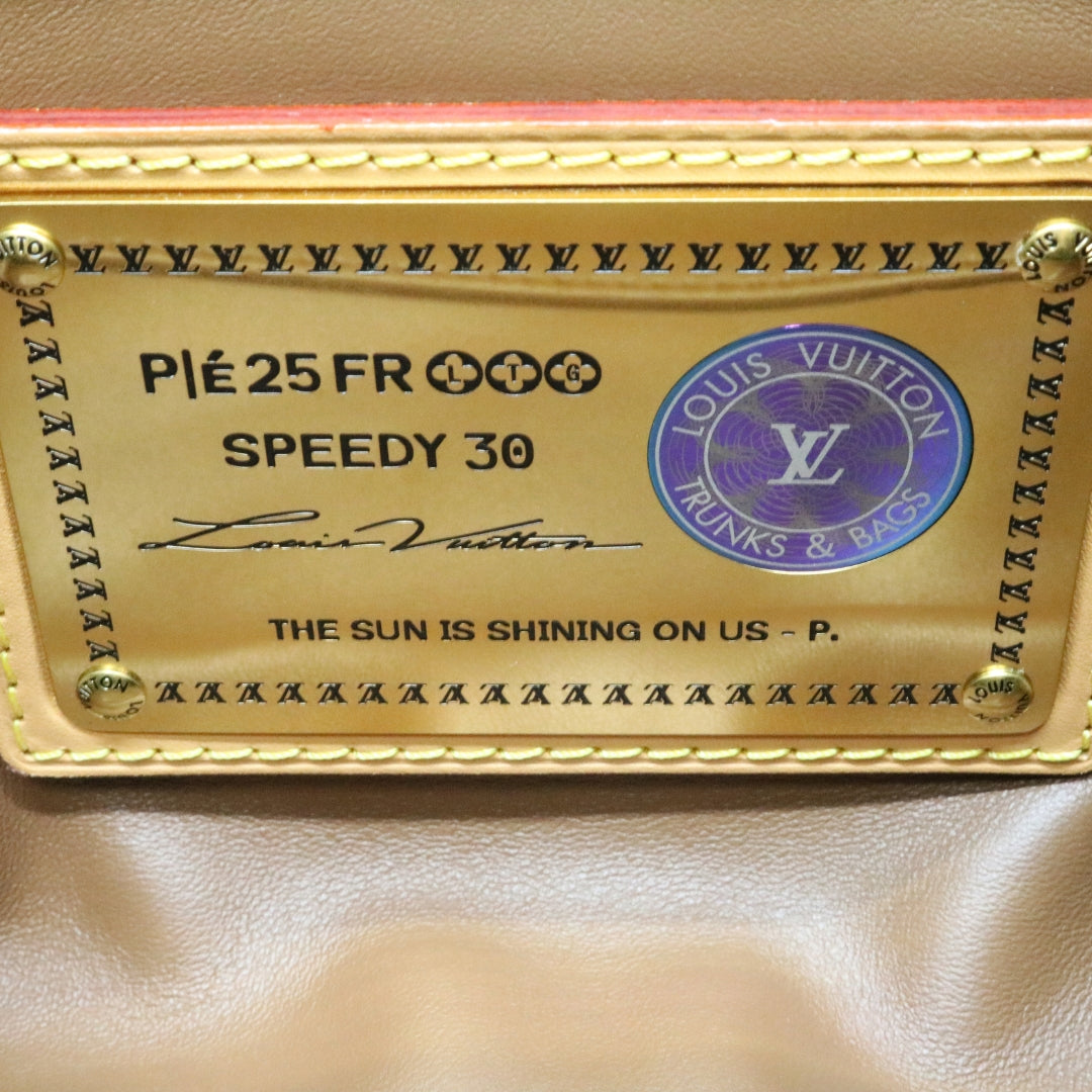 スピーディ P9<br>バンドリエール 30<br>カーフレザー/ラムレザー<br>キャンディピンク/ゴールド金具<br>【未使用品】