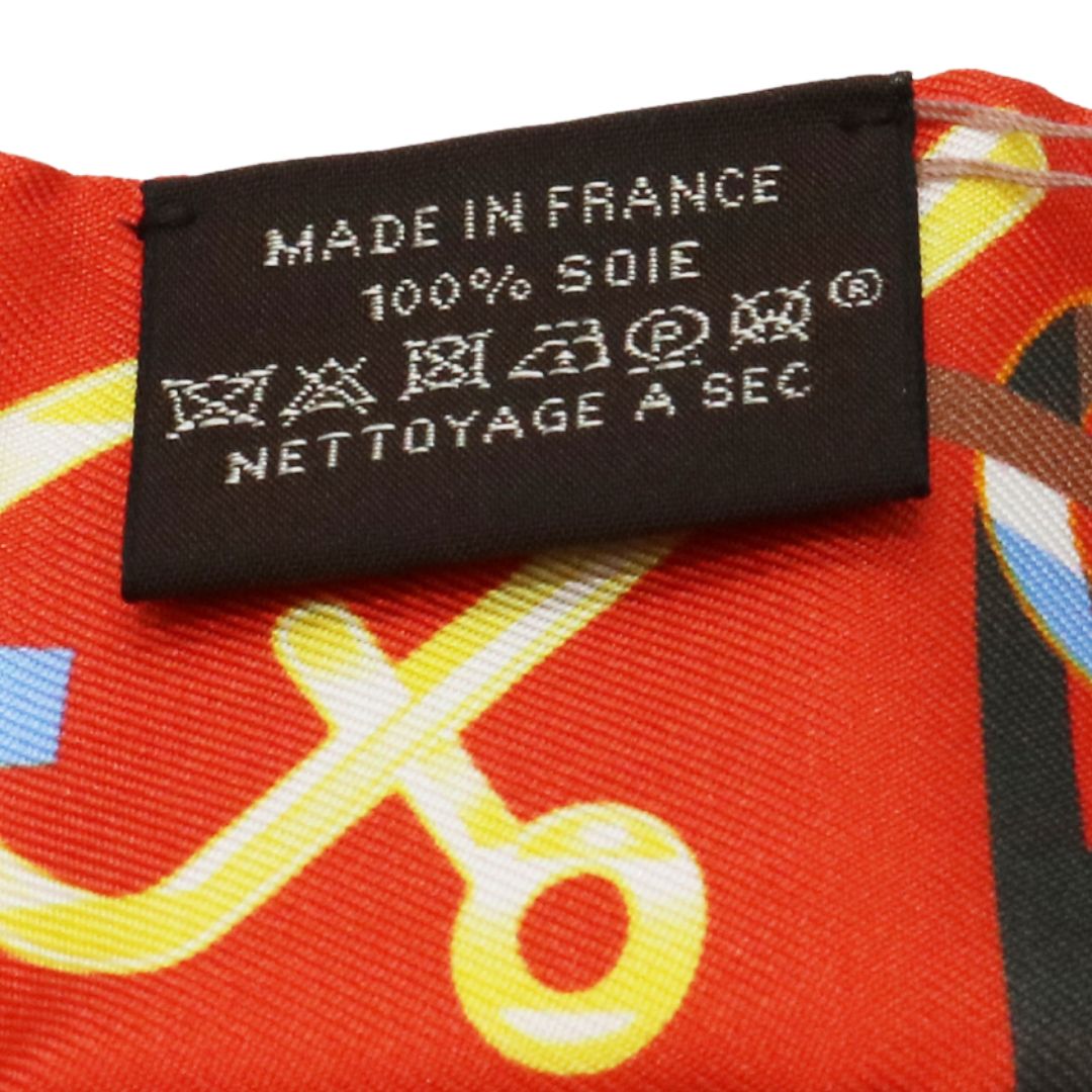 ツイリー ド・レ・ブックル<br>シルク100％<br>クリーム/ルージュ/ブルーシエル<br>【未使用品】