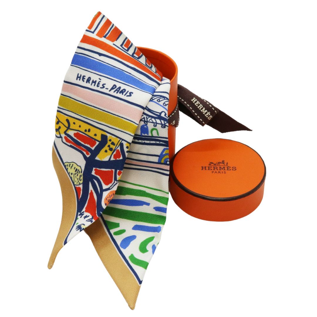 ツイリー レイユール・デテ<br>シルク100％<br>ヴェール/ブルー/マルチカラー<br>【未使用品】