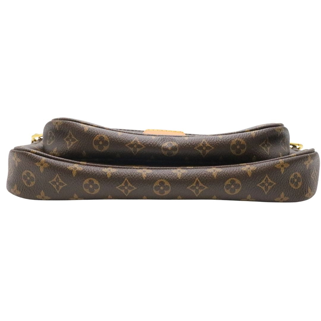 ミュルティ・ポシェット・<br>アクセソワール<br>モノグラム・キャンバス/レザー<br>モノグラムブラウン<br>ローズクレールピンク<br>【USED】