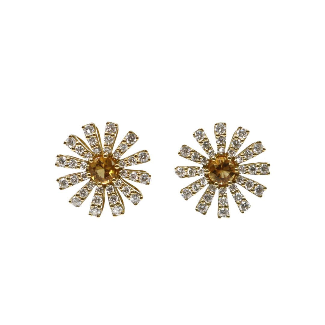 DAMIANI【ダミアーニ】<br>MARGHERITA ピアス<br>K18YG/D0.85ct<br>20072772<br>【USED】