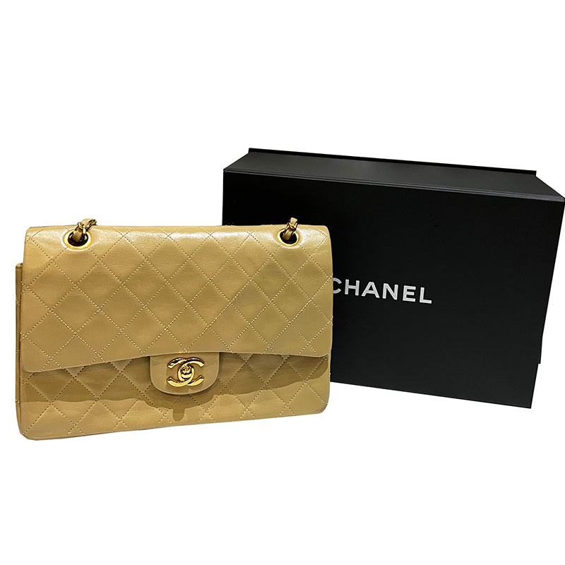 CHANEL【シャネル】<br>マトラッセ ダブルフラップ チェーンバッグ<br>【USED】