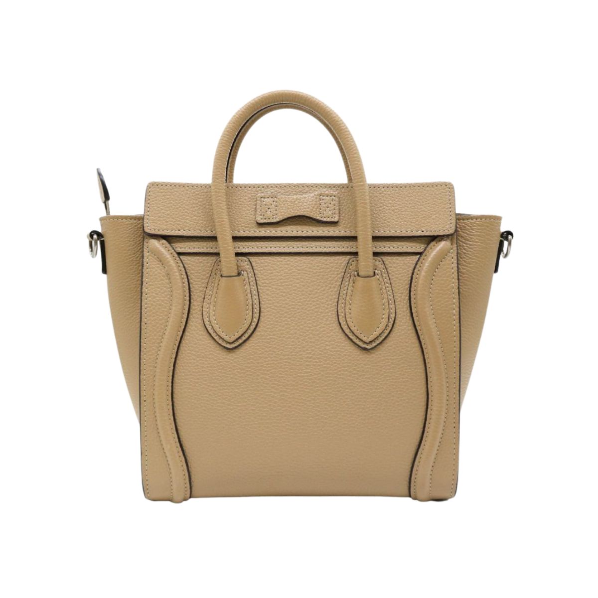 CELINE【セリーヌ】<br>ラゲージ ナノ<br>189243DRU.09SO<br>ドラムドカーフスキン【USED】