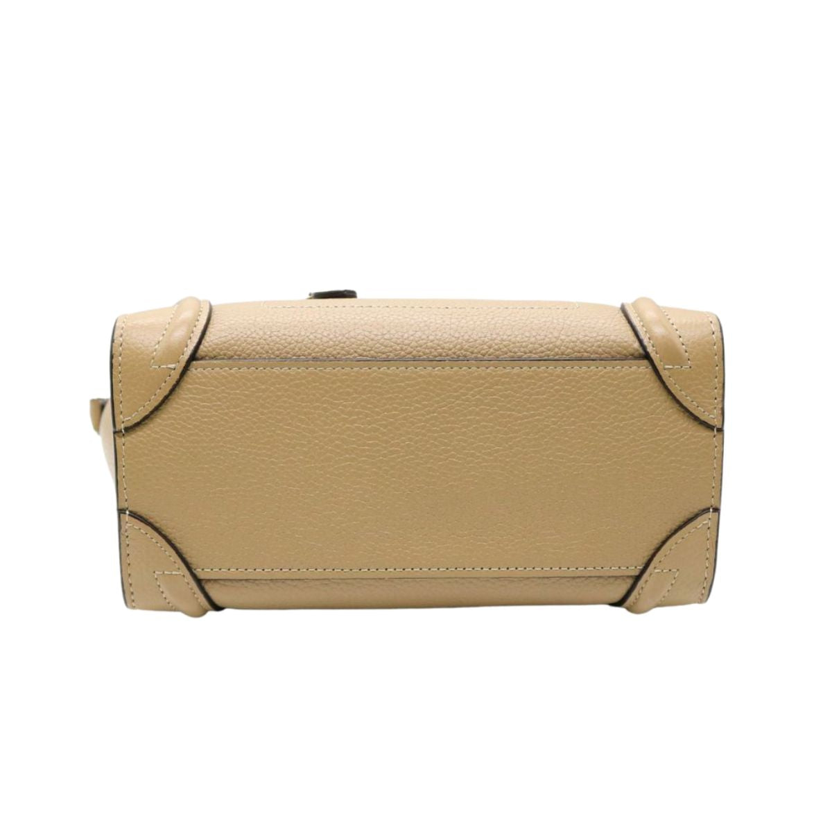 CELINE【セリーヌ】<br>ラゲージ ナノ<br>189243DRU.09SO<br>ドラムドカーフスキン【USED】