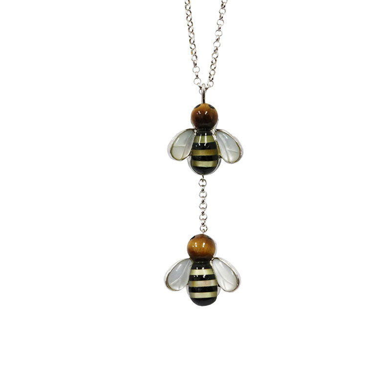 ORIGINAL JEWELRY<br>【オリジナルジュエリー】<br>K18WG<BR>ハチモチーフ<BR>ペンダント<BR>【NEW】