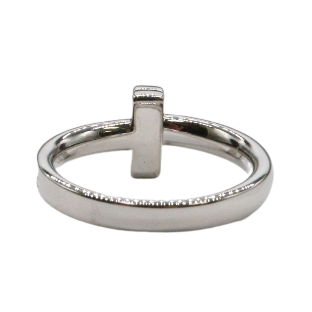 Tiffany&Co.【ティファニー】<br>ダイヤモンド Tワン リング<br>K18WG<br>67795555<br>【USED】