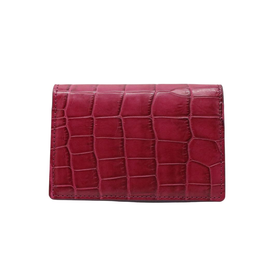 オリジナル<br>クロコダイル 名刺入れ<br>マット ローズピンク<br>【NEW】