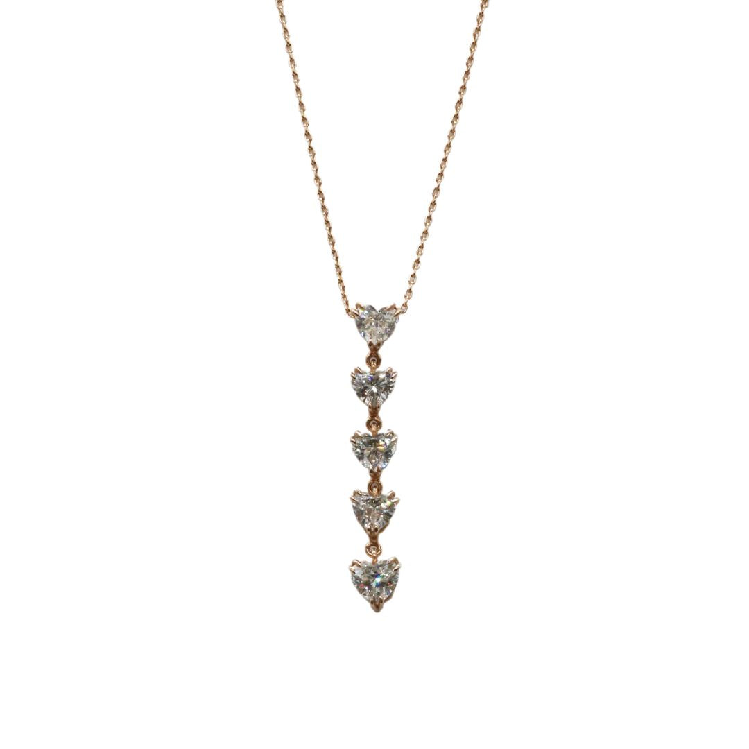 K18PG/D1.60ct<br>ハートダイヤモンドネックレス<br>【NEW】