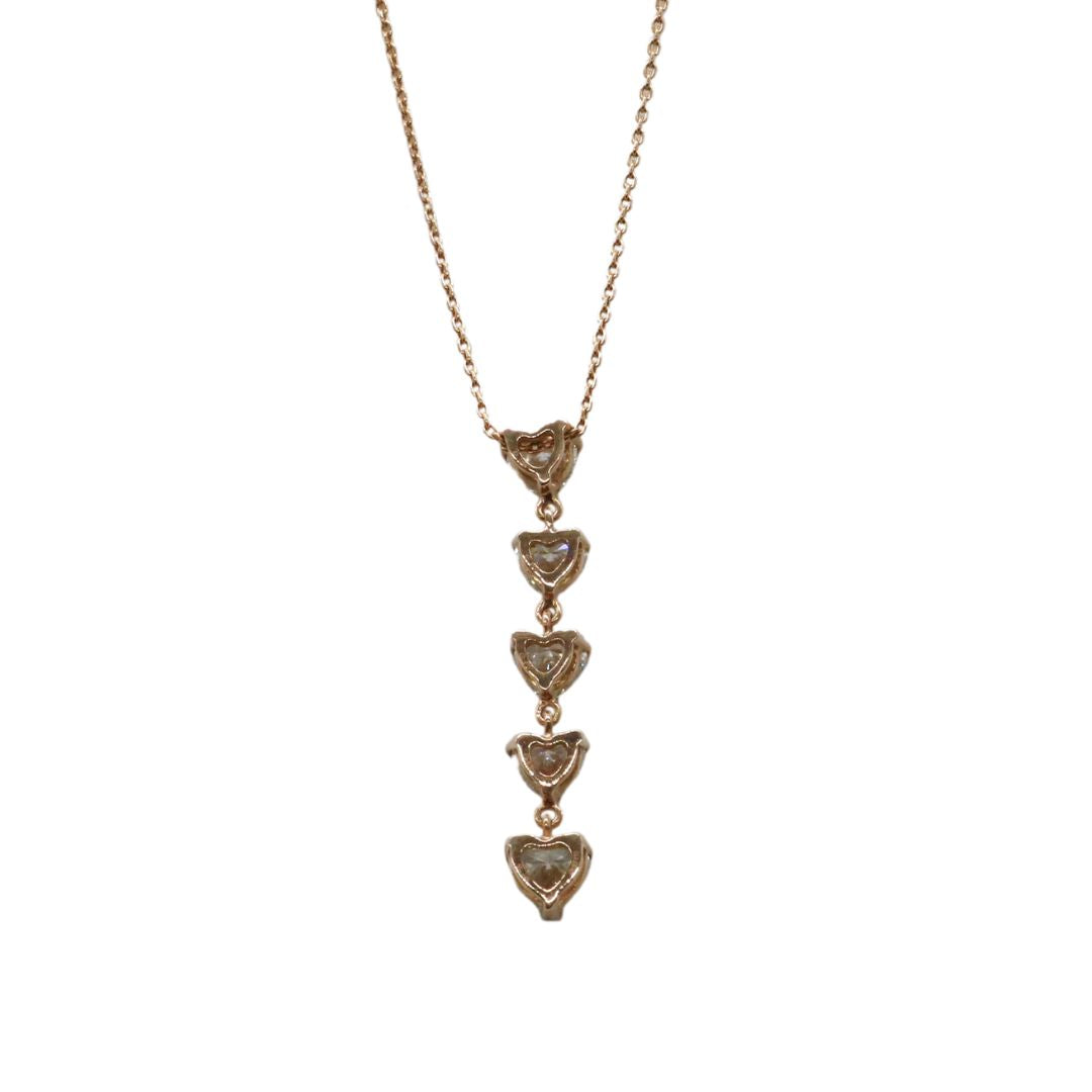 K18PG/D1.60ct<br>ハートダイヤモンドネックレス<br>【NEW】