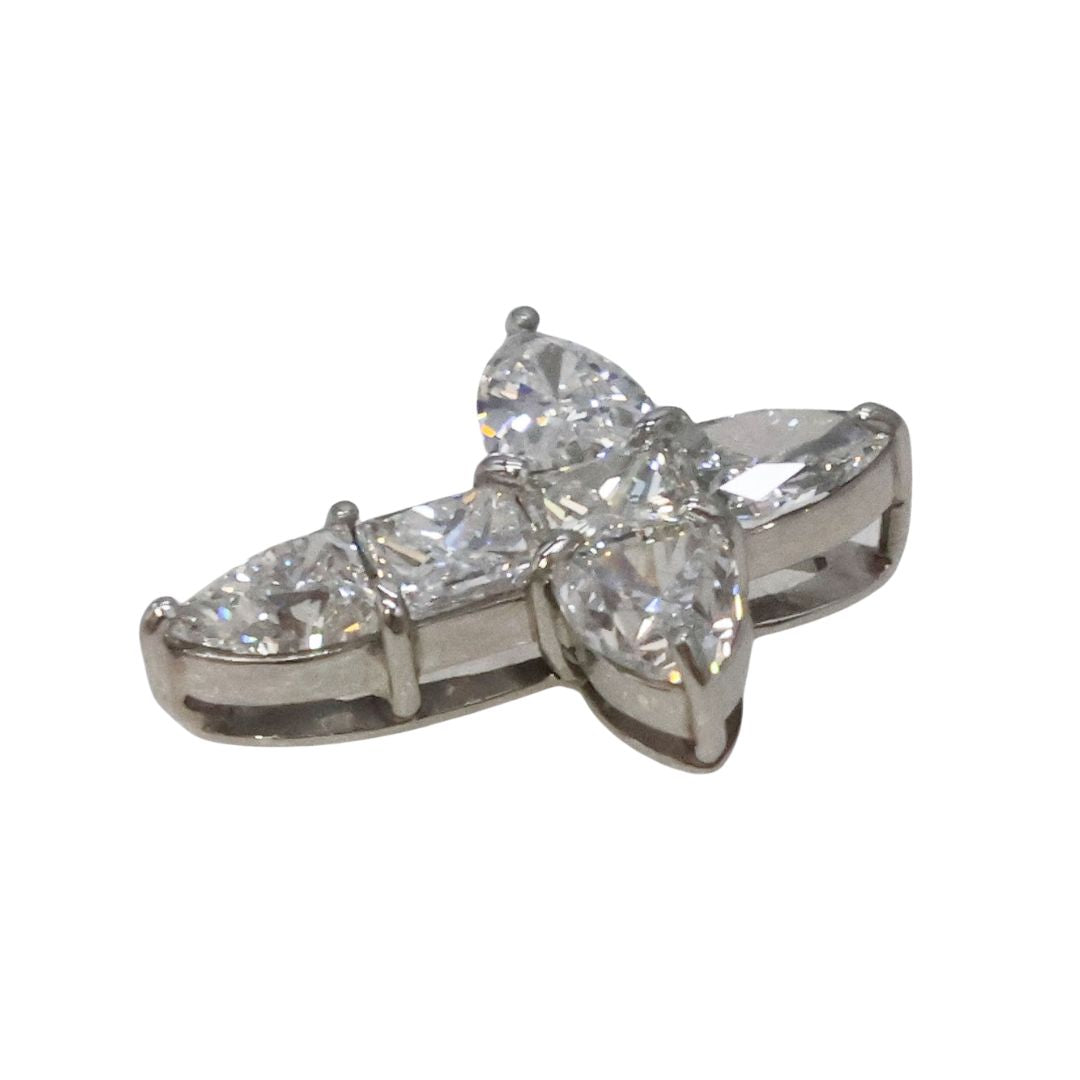 PT900 D1.89ct<br>クロスダイヤモンド トップ<br>【NEW】
