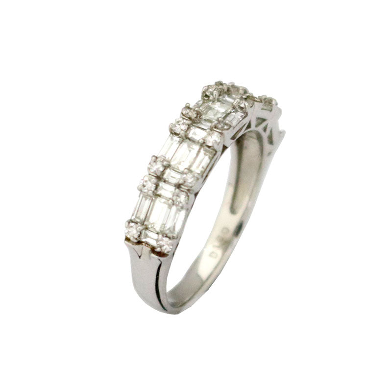 ORIGINAL JEWELRY<br>【オリジナルジュエリー】<br>PT900/D1.00ct<BR>バゲットダイヤモンド<BR>リング<BR>【NEW】
