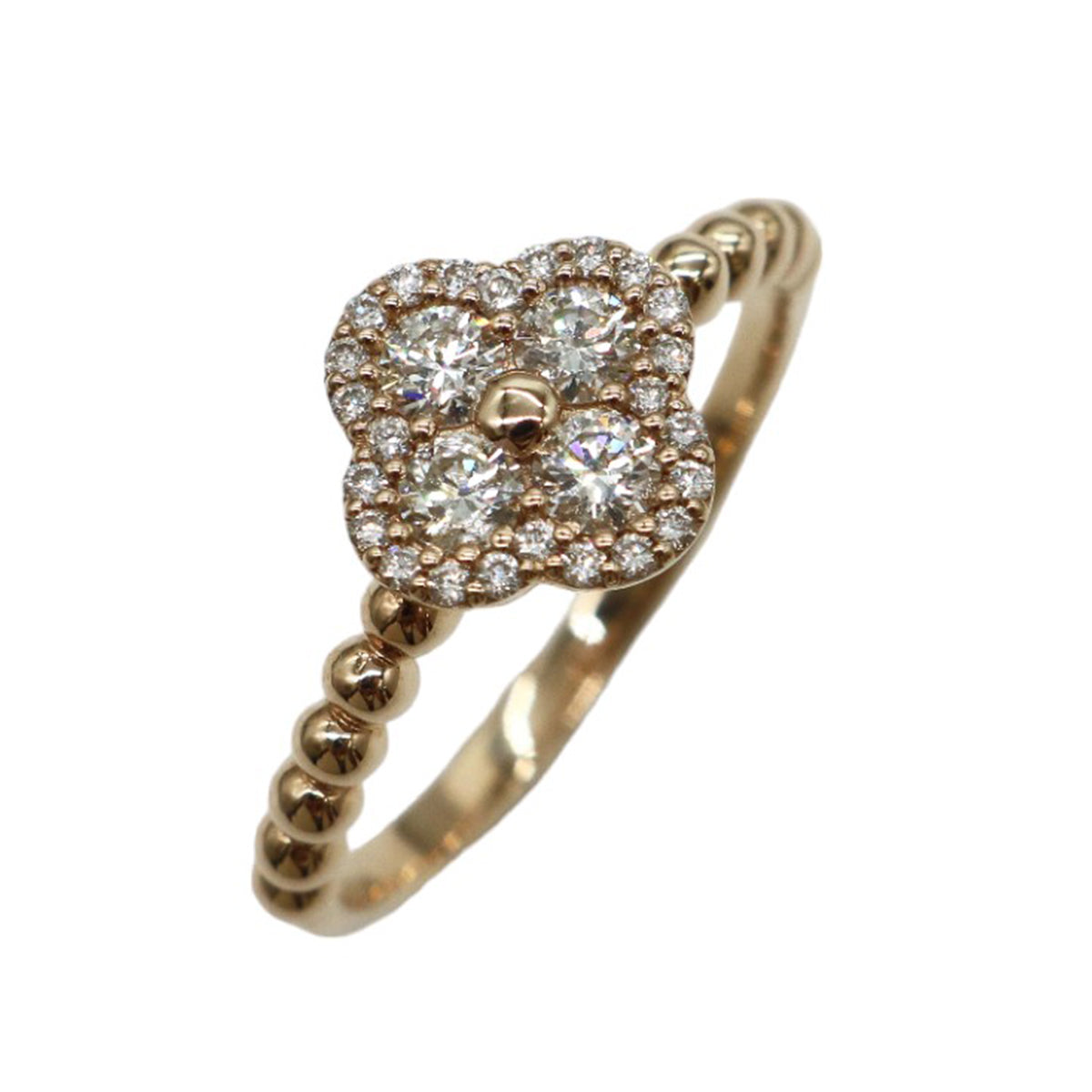 ORIGINAL JEWELRY<br>【オリジナルジュエリー】<br>K18PG/D0.40ct フラワーダイヤモンド リング<br>JAT1129/LMNVEZ<br>【NEW】