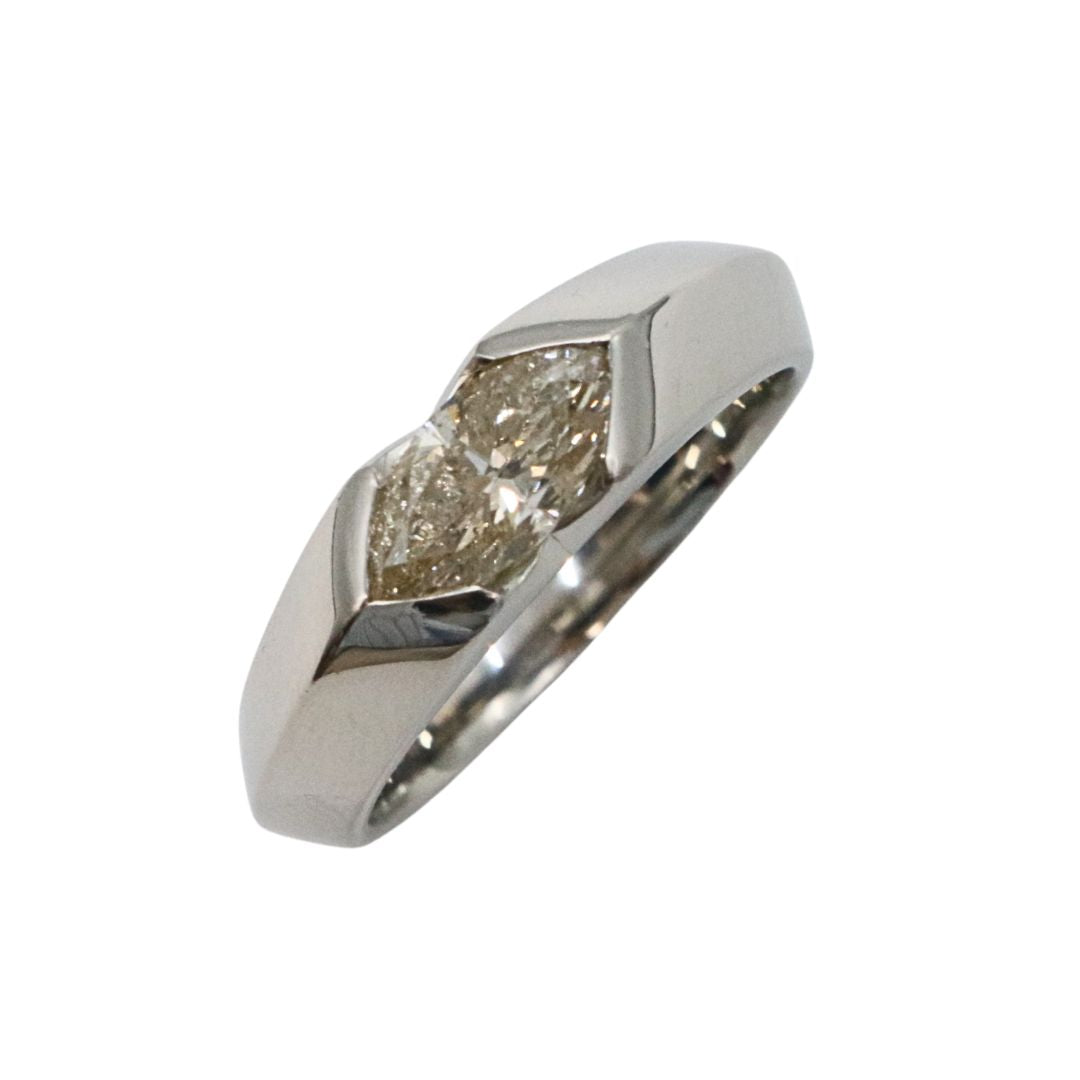 PT900/D0.885ct<br>ダイヤモンド<br>メンズリング<br>【未使用品】